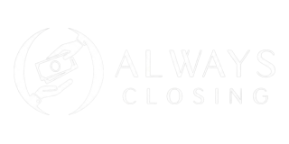 Always Closing logo white